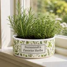Five Green Herb Leaf Pattern Encircling Designed
