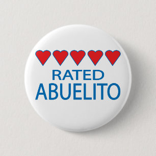 Five Heart Abuelito Button