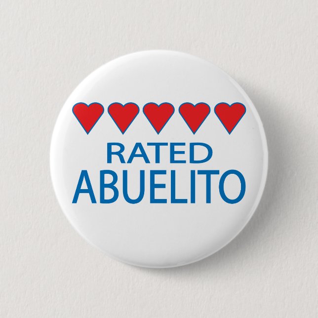 Five Heart Abuelito Button (Front)