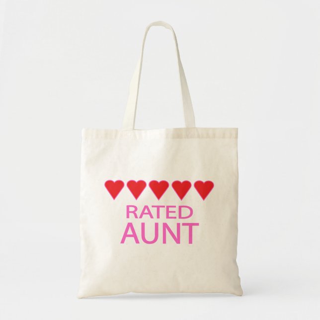 Five Heart Aunt Tote Bag (Front)