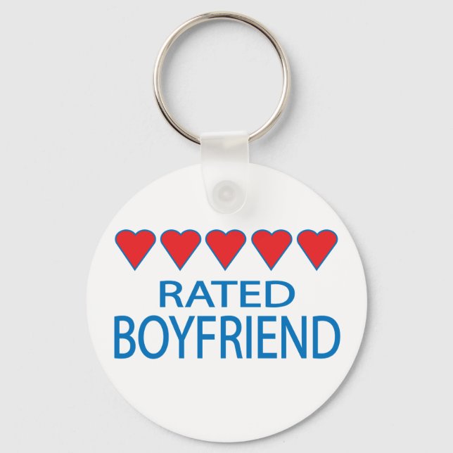 Five Heart Boyfriend Keychain (Front)
