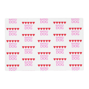 Five Heart Dog Bowl Placemat