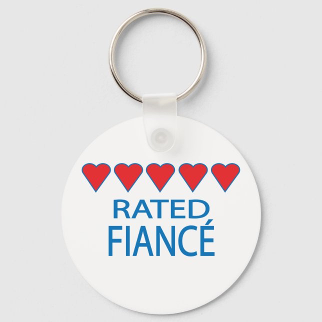 Five Heart Fiancé Keychain (Front)