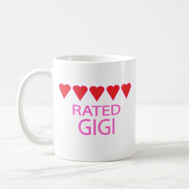 Five Heart Gigi Coffee Mug (Left)