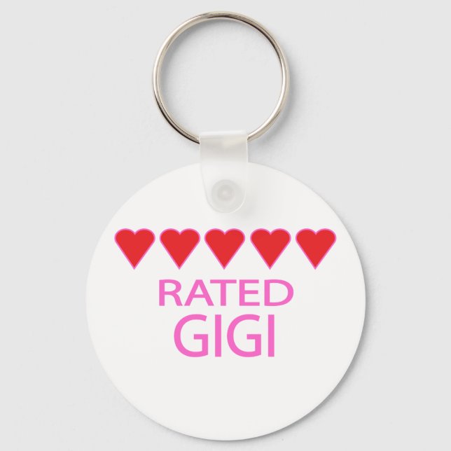 Five Heart Gigi Keychain (Front)