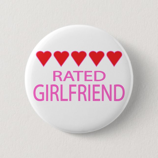 Five Heart Girlfriend Button (Front)