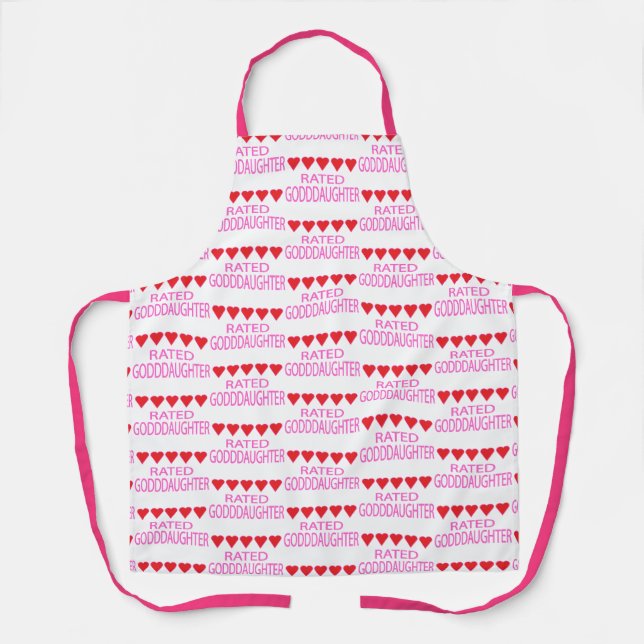 Five Heart Goddaughter Apron (Front)