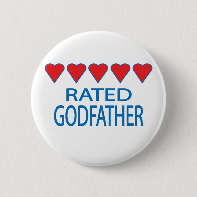 Five Heart Godfather Button (Front)