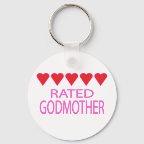 Five Heart Godmother Keychain