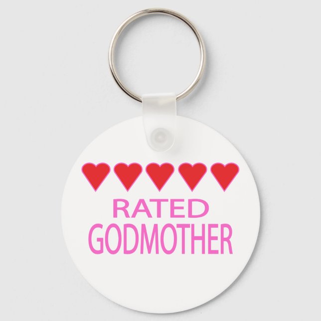 Five Heart Godmother Keychain (Front)