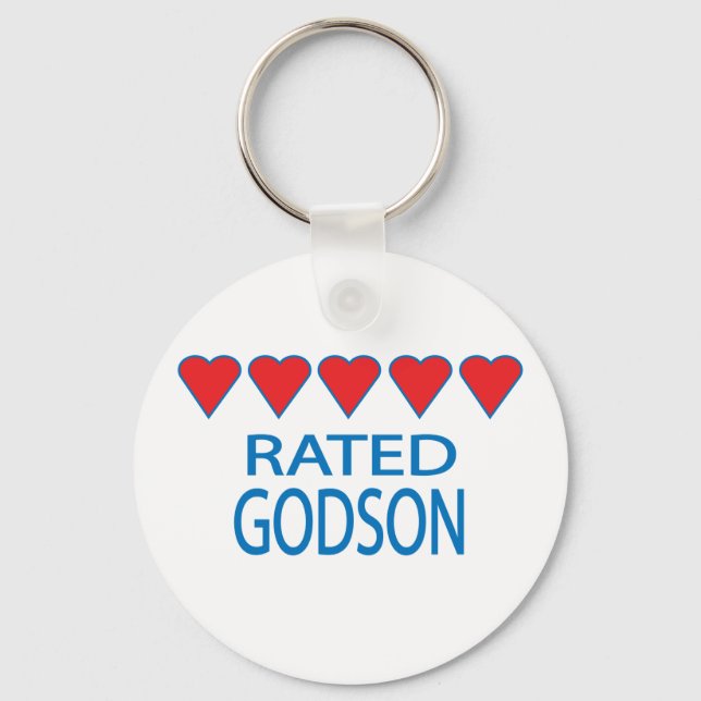 Five Heart Godson Keychain (Front)