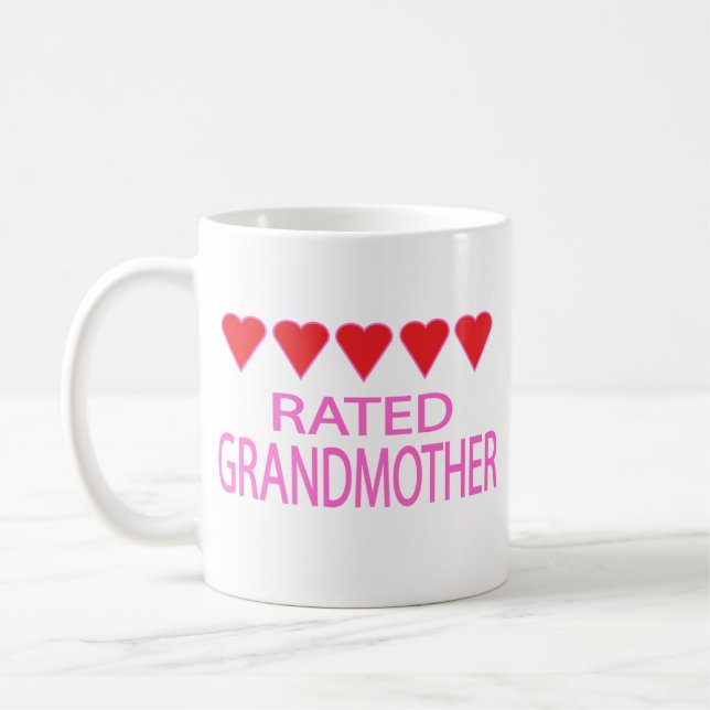Five Heart Grandmother Coffee Mug (Left)