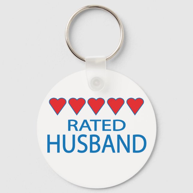 Five Heart Husband Keychain (Front)