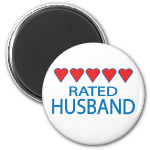 Five Heart Husband Magnet