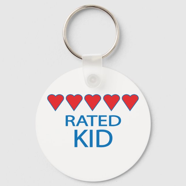 Five Heart Kid Keychain (Front)
