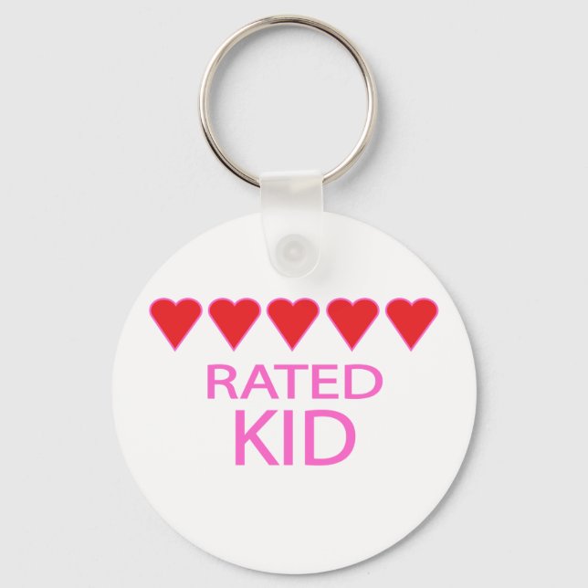 Five Heart Kid Keychain (Front)