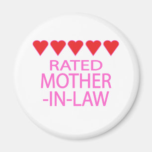 Five Heart Mother-In-Law Magnet