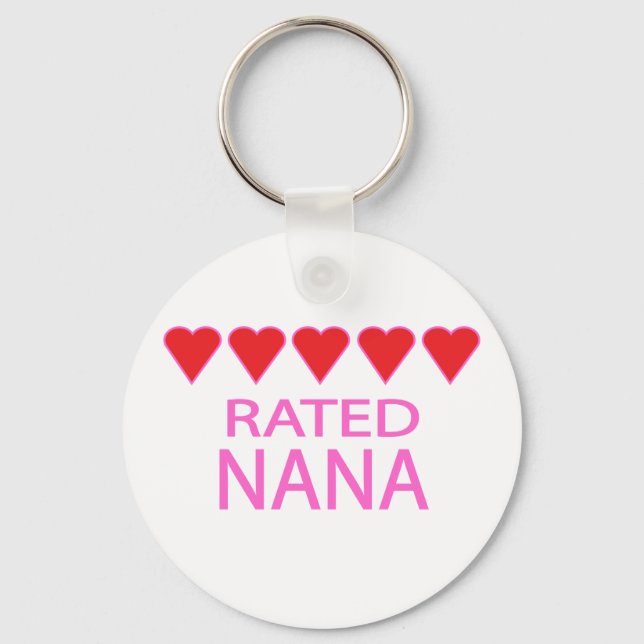 Five Heart Nana Keychain (Front)