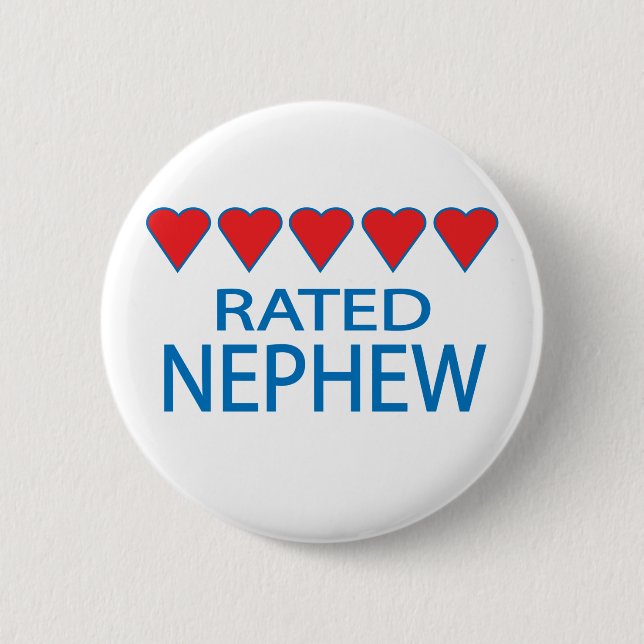 Five Heart Nephew Button (Front)