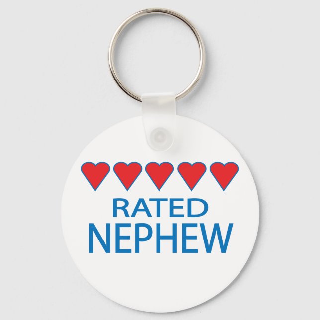 Five Heart Nephew Keychain (Front)
