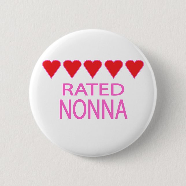 Five Heart Nonna Button (Front)