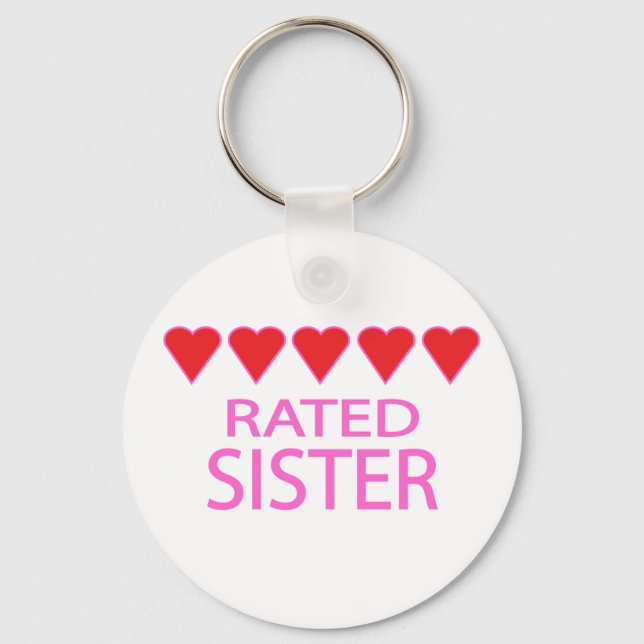 Five Heart Sister Keychain (Front)