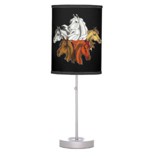 Five Horses Table Lamp