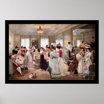 Five Hours At Paquin - Henri Gervex Poster by KRWOldWorld at Zazzle