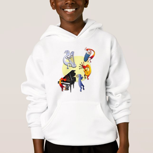 Five Kokopelli Band Hoodie (Front)