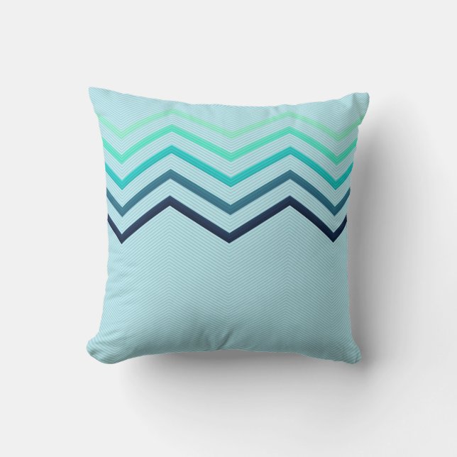Five Large Chevron Stripes Pillow (Front)