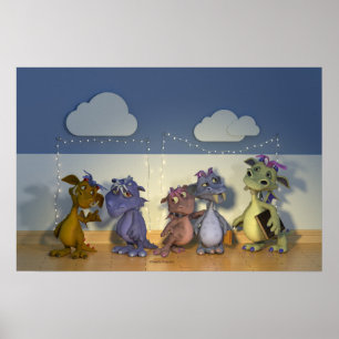 Five little dragons poster