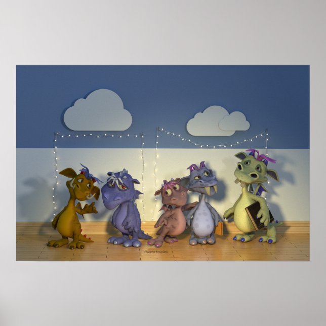 Five little dragons poster (Front)