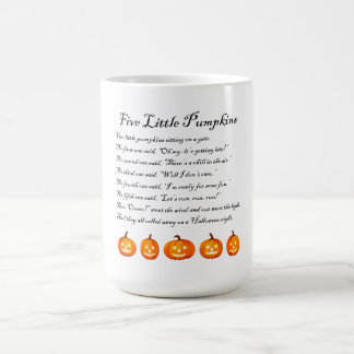 Five Little Pumpkins Halloween Poem Color Morph Mug