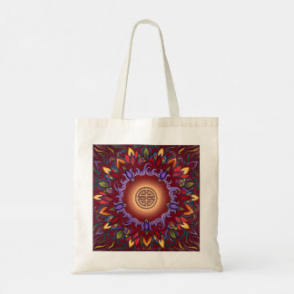 Five Luck Mandala Playing Cards Tote Bag