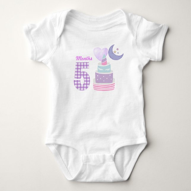 Five months  baby bodysuit (Front)