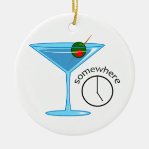 Five O Clock Somewhere Ceramic Ornament