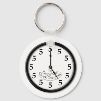 FIVE O'CLOCK CLOCK KEYCHAIN