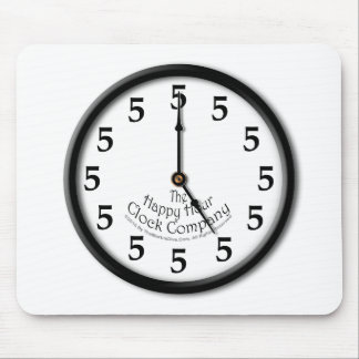 FIVE O'CLOCK CLOCK MOUSE PAD