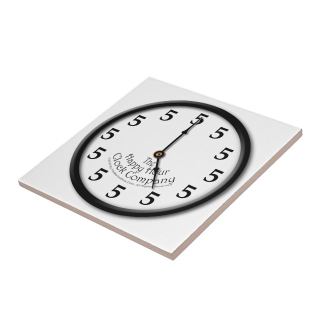 FIVE O'CLOCK CLOCK TILE (Side)