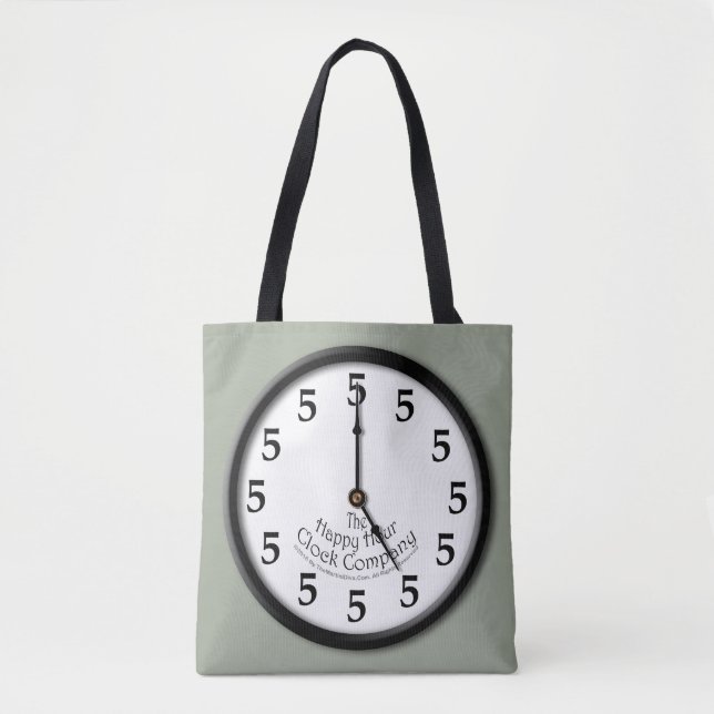 FIVE O'CLOCK CLOCK TOTE BAG (Front)