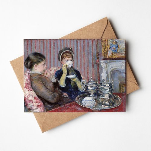 Five OClock Tea  Mary Cassatt Card