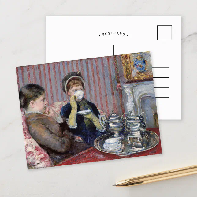 Five O'Clock Tea | Mary Cassatt Postcard | Zazzle