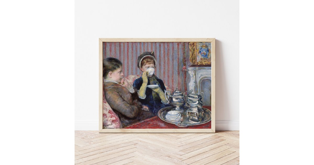 Five O'Clock Tea | Mary Cassatt Poster | Zazzle