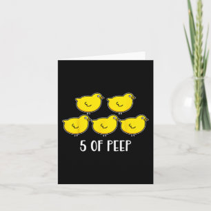 Five Of Peep Fun Respiratory Therapist Therapy Ven Card