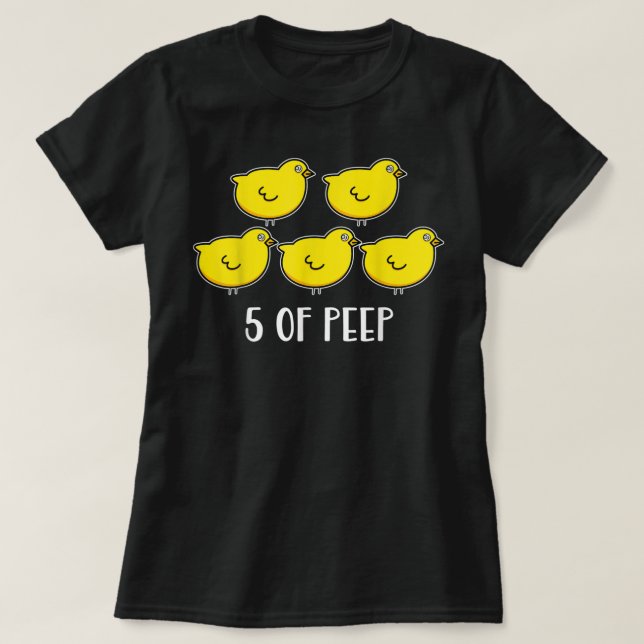 Five Of PEEP Funny Respiratory Therapist Therapy V T-Shirt (Design Front)
