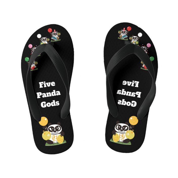 panda flip flops