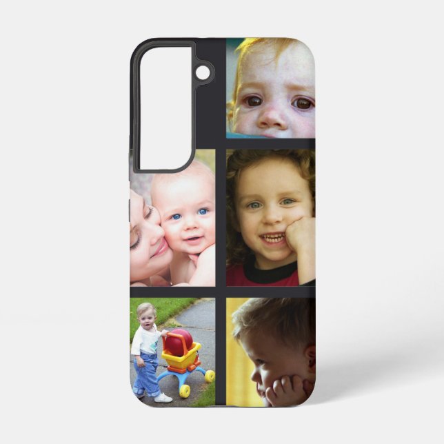Five Personal Photos personalize Samsung Galaxy Case (Back)