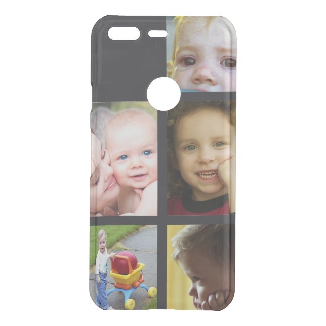 Five Personal Photos personalize Uncommon Google Pixel Case (Back)