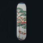 Five Pines at Onagi Canal Vintage Ukiyo-e Japanese Skateboard<br><div class="desc">Vintage Japanese woodblock print reproduction of the five pines at Onagi Canal,  One Hundred Famous Views of Edo (Tokyo) by Utagawa Hiroshige (1797 - 1858). 
Search 100 Views of Edo in Vintage Art Archive for more artworks from the series.</div>