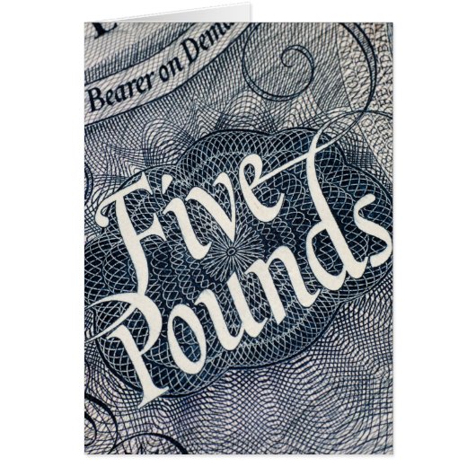 Five Pounds Cards (Front)